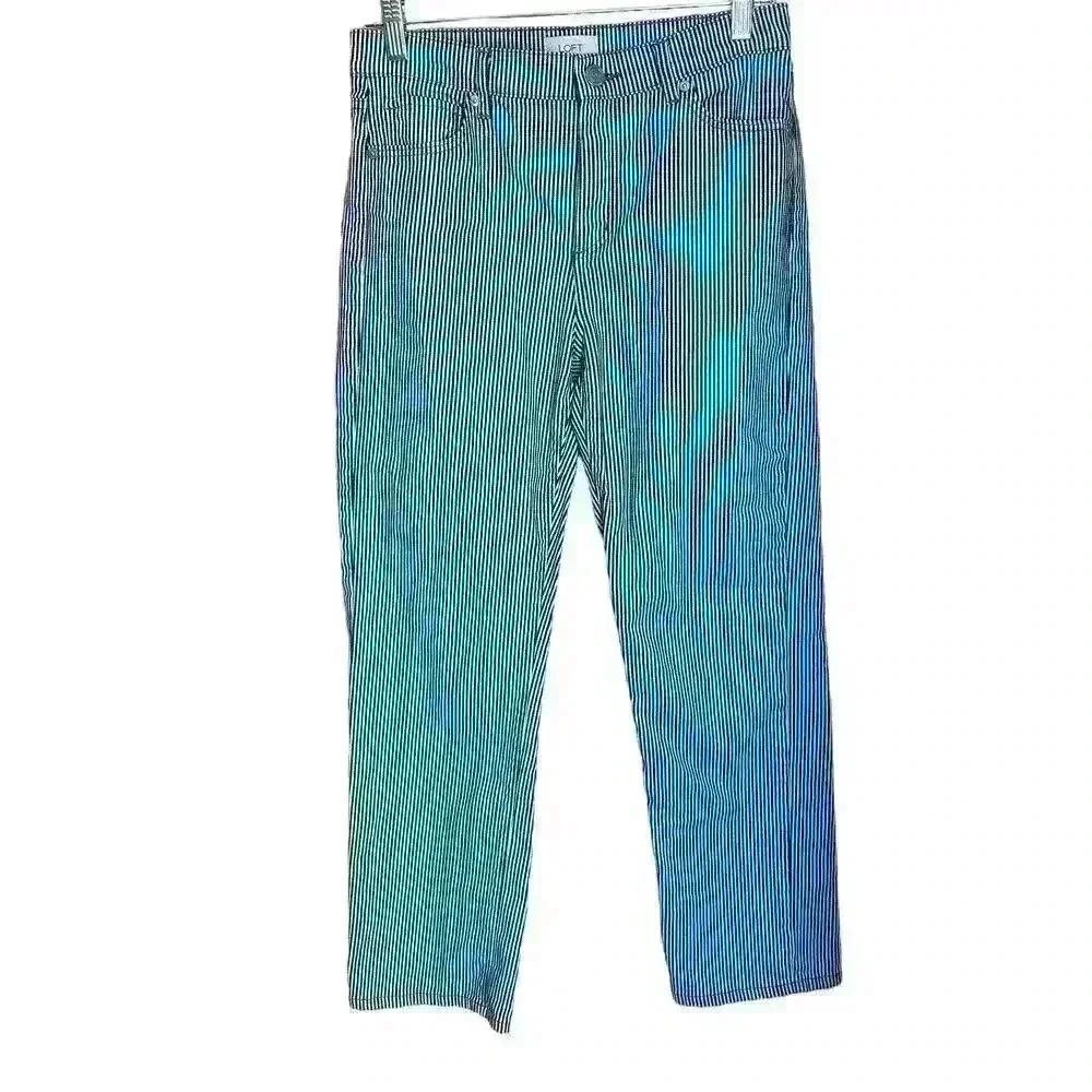 Loft outlet striped jeans size 4 in excellent condition straight